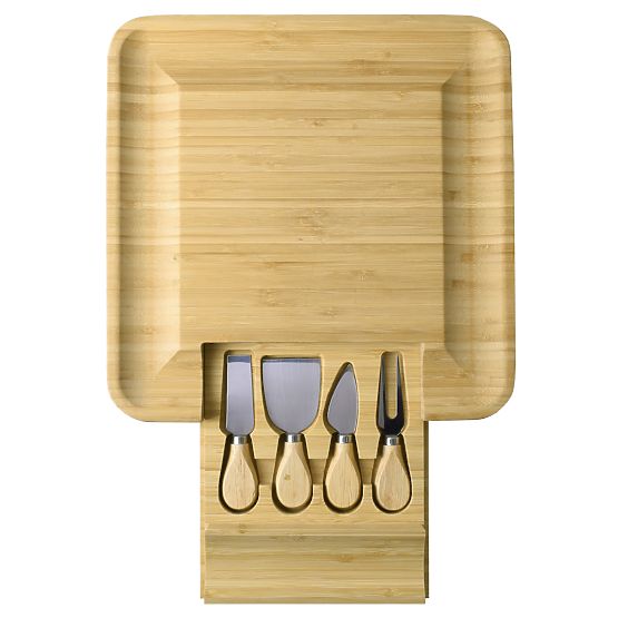 Estera bambusz tálaló- és sajttál