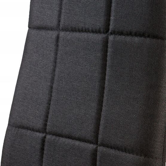 Étkező- és nappali kárpitozott székek szettje 4 db fekete