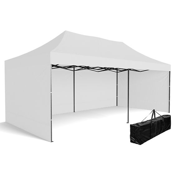 Expressz kereskedelmi pavilon - 3x6 m - fehér