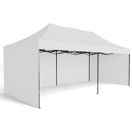 Expressz kereskedelmi pavilon - 3x6 m - fehér