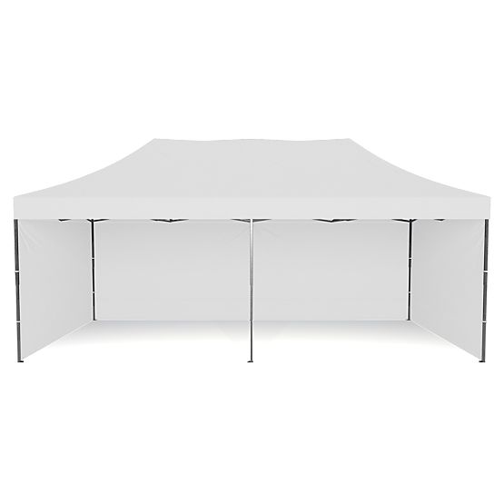 Expressz kereskedelmi pavilon - 3x6 m - fehér