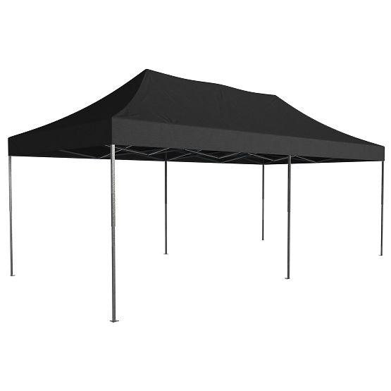 Expressz kereskedelmi pavilon - 3x6 m - fekete