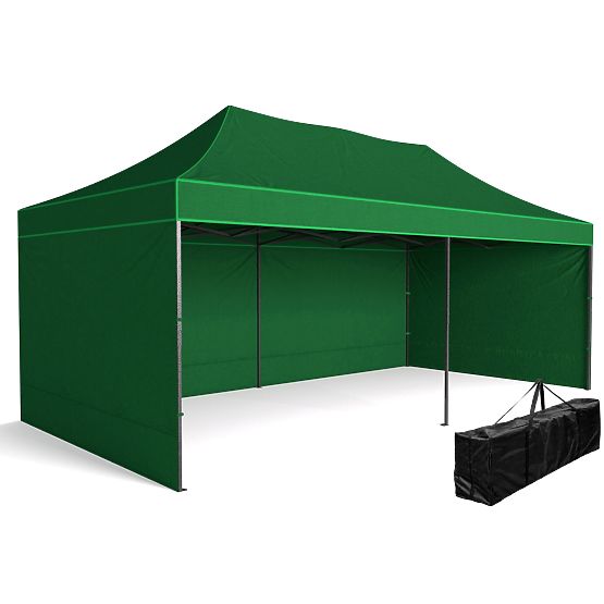 Expressz kereskedelmi pavilon - 3x6 m - zöld