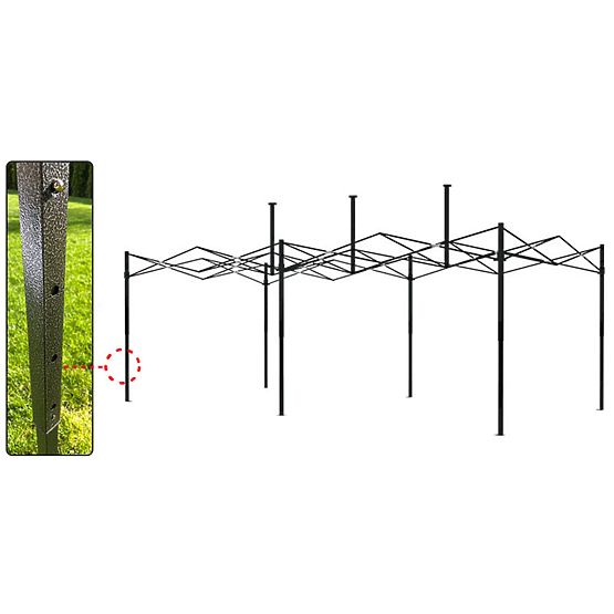 Expressz kereskedelmi pavilon - 3x6 m - zöld