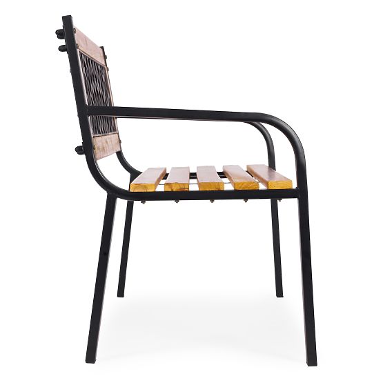 Fa padkerti pad rácsos háttámlával 118x52 cm park MultiGarden