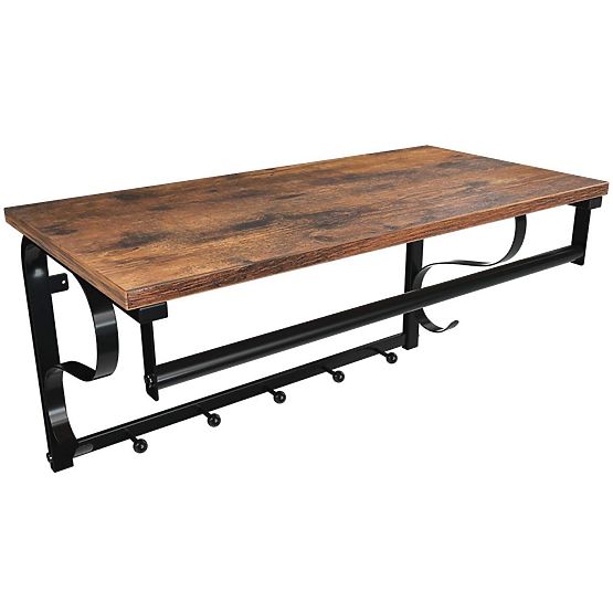 Fa polc ruhafogasokkal LOFT