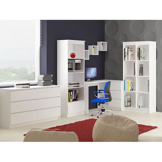 FALI POLC K 25x25cm 3 DB-OS KÉSZLET FEHÉR