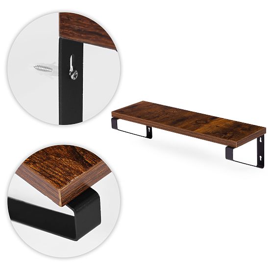 Fali virágtartó 3 függő polc növényekhez dekoráció loft ModernHome