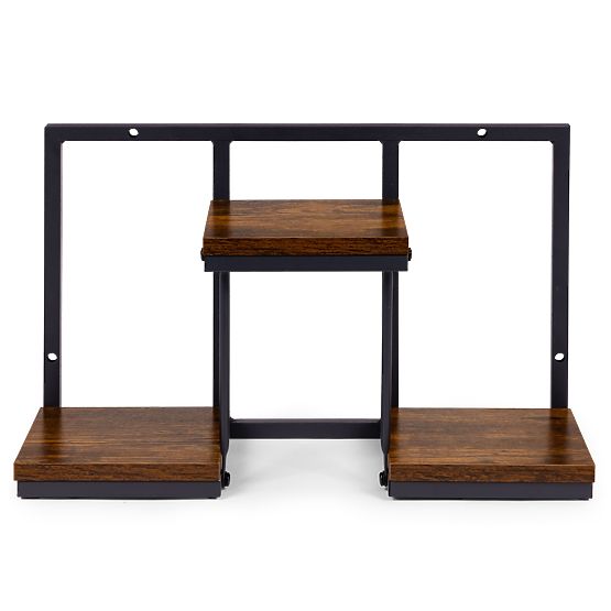 Fali virágtartó függő polc virágoknak dekoráció 3 szintes loft ModernHome