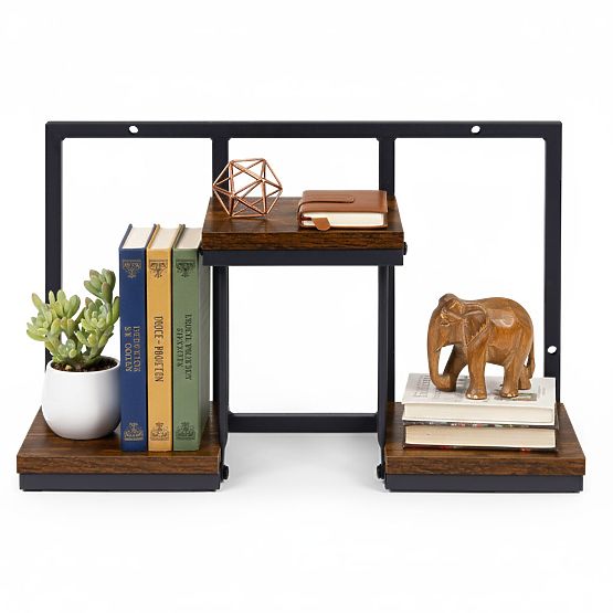 Fali virágtartó függő polc virágoknak dekoráció 3 szintes loft ModernHome