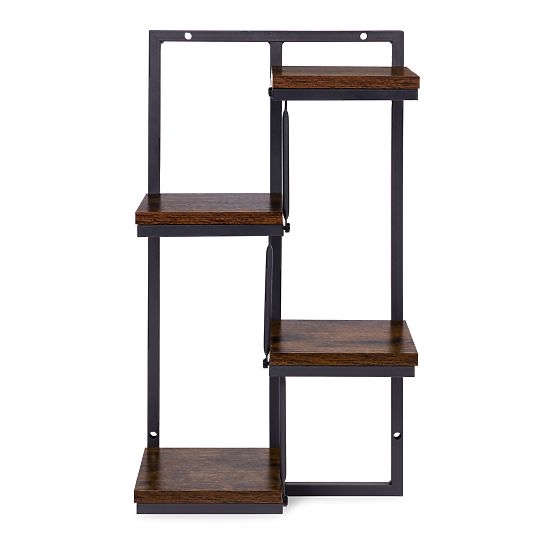 Fali virágtartó polc növényekhez dekoráció 4 szintes loft ModernHome