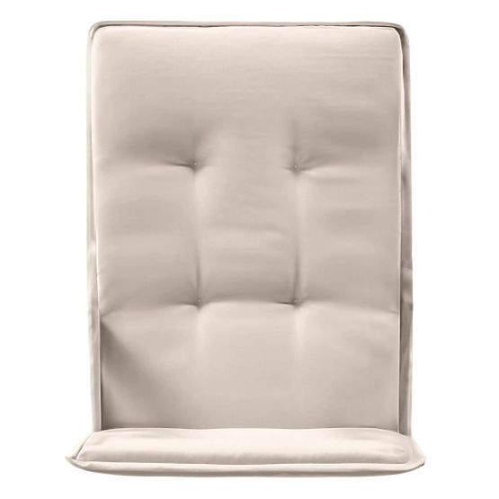 Familis kerti szett asztal 160 cm + 6 szék állítható háttámlával és világosszürke párnákkal