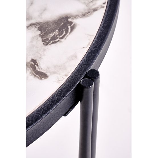 FATIMA 2 padkészlet, fehér márvány / fekete (1p=1db)