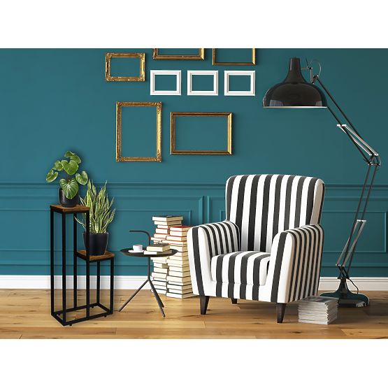 Fekete virágtartó Hazel Rustic antik tölgy