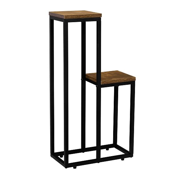 Fekete virágtartó Hazel Rustic antik tölgy