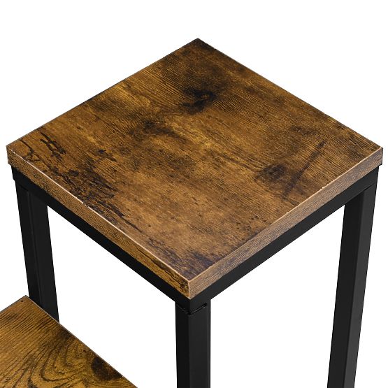 Fekete virágtartó Hazel Rustic antik tölgy