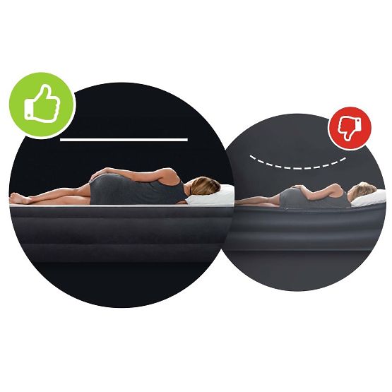 Felfújható matrac alváshoz 203x152 cm kétszemélyes INTEX 64143