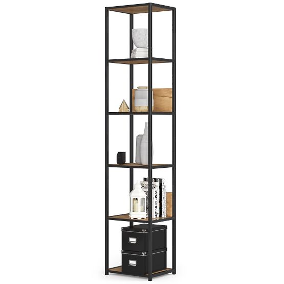 FÉM LOFT POLC 400 FEKETE/TÖLGY CRAFT