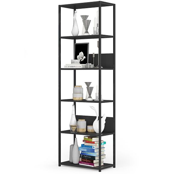 FÉM LOFT POLC 600 FEKETE/FEKETE