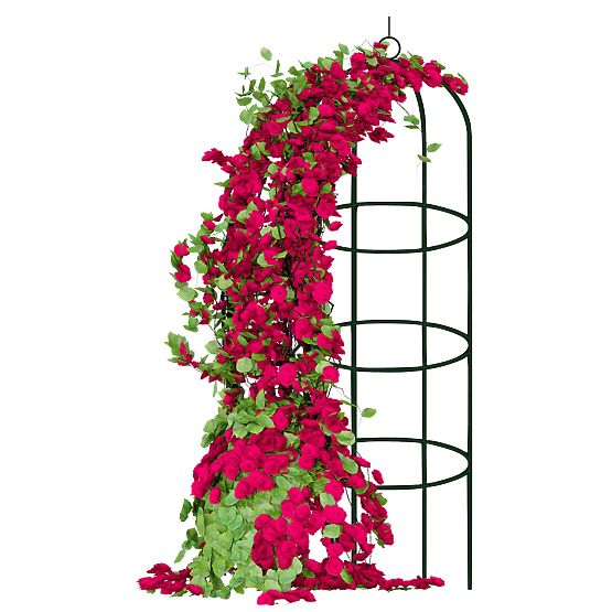 Fém pergola oszlop sötétzöld 190 cm
