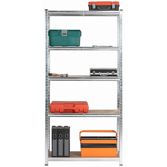 FÉM POLC 90x40x180 EZÜST