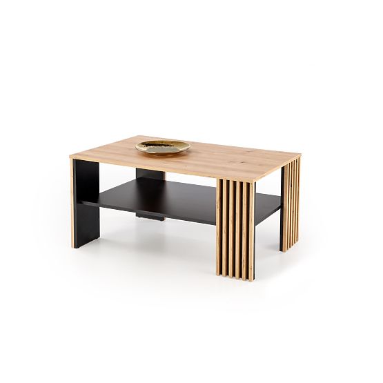 FEMINA dohányzóasztal artisan tölgy/fekete