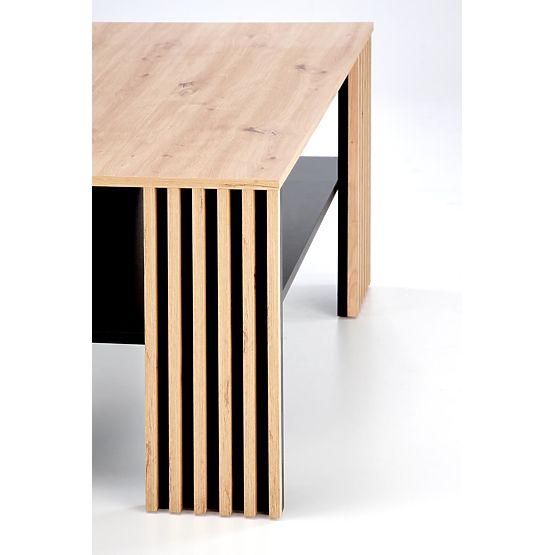 FEMINA dohányzóasztal artisan tölgy/fekete