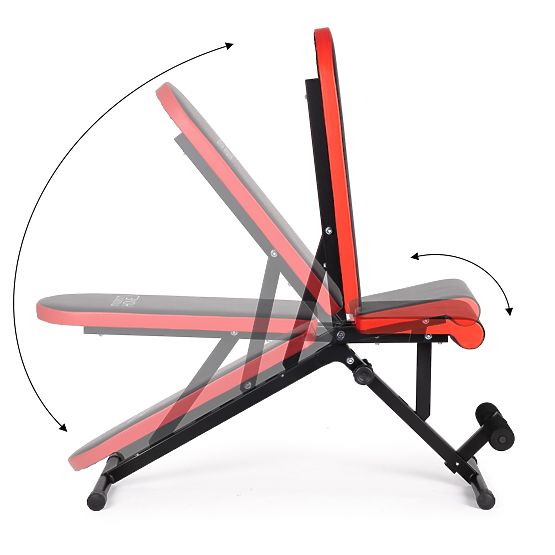 Ferde edzőpad állítható háttámlával