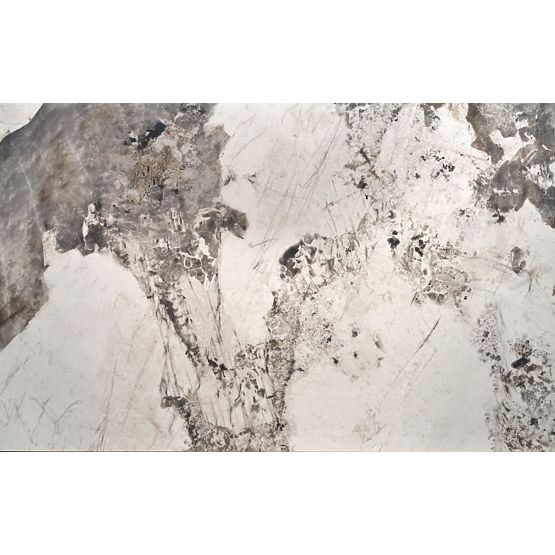 FERNANDO kihúzható asztal, lap - fehér márvány, lábak - fekete (3p=1ks)