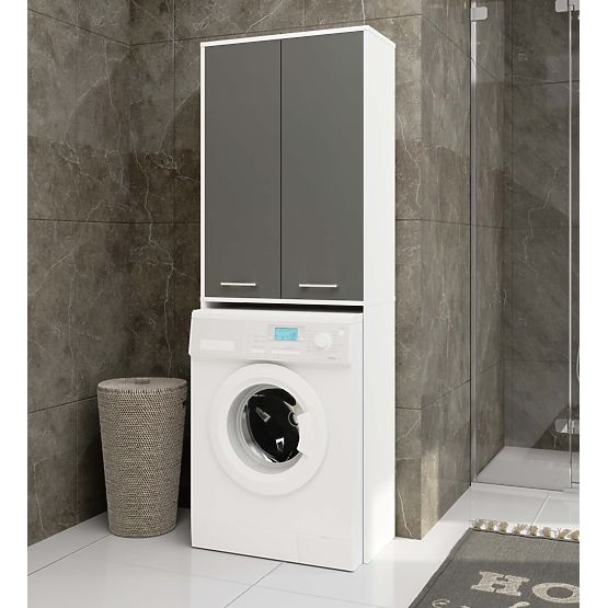 FIN 180 MOSDÓ OSZLOP MOSÓGÉP TELJES 2D - FEHÉR / SZÜRKE