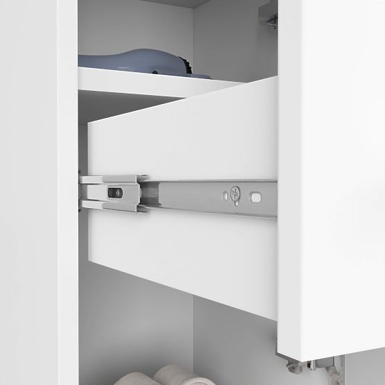 FIN FÜRDŐSZOBA SZEKRÉNY OSZLOP 30 2D 1SZ 85cm PK FEHÉR