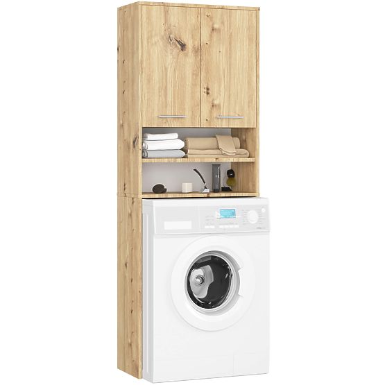 FIN FÜRDŐSZOBAI POLC MOSÓGÉP FÖLÉ ARTISAN TÖLGY