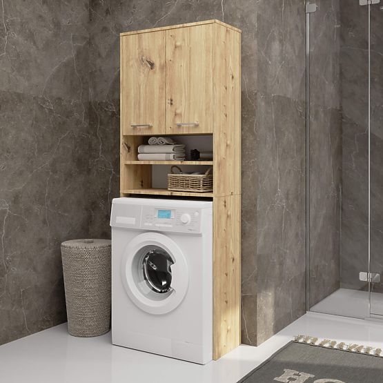 FIN FÜRDŐSZOBAI POLC MOSÓGÉP FÖLÉ ARTISAN TÖLGY