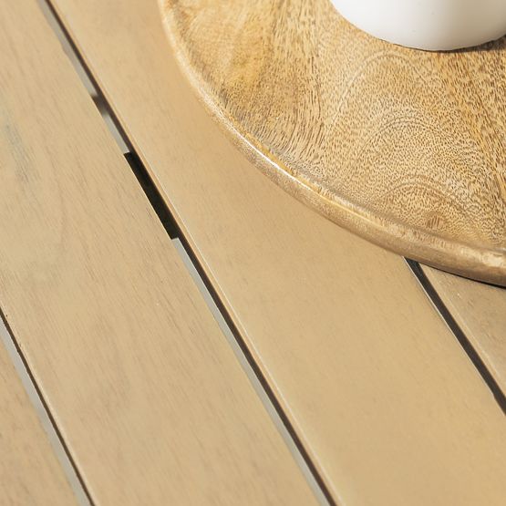 Fioli kerti asztal, kerek, 100 cm, akácfa FSC, fehér