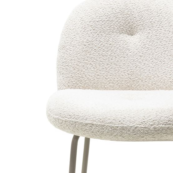 Fiori bárszék világos bézs, lekerekített formák