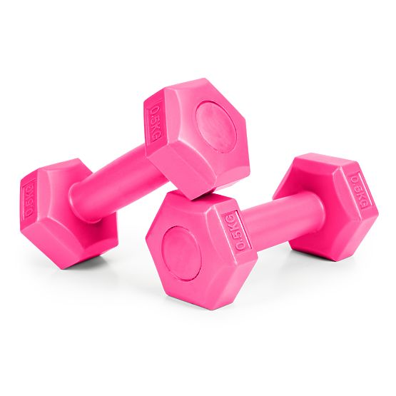 Fitness súlyzók készlet 2x 0,5 kg