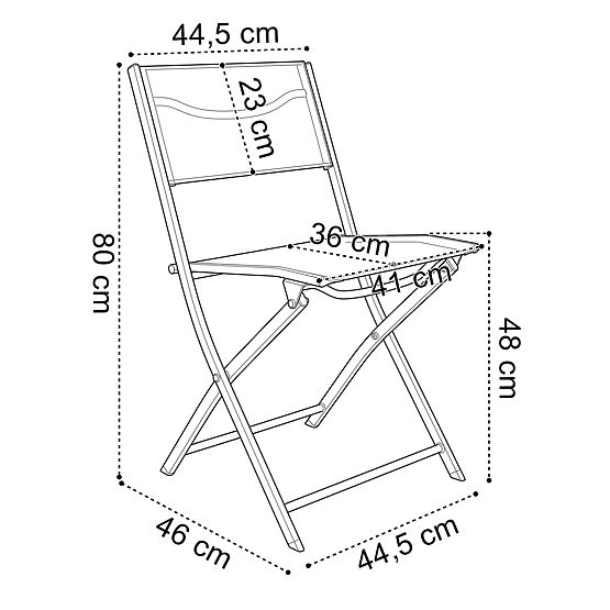 FLORA kerti bútor szett asztal + 2 szék