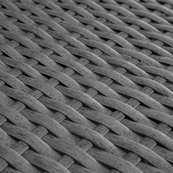 FLORENCJA szürke kerti bútorkészlet kanapéval és ottománnal