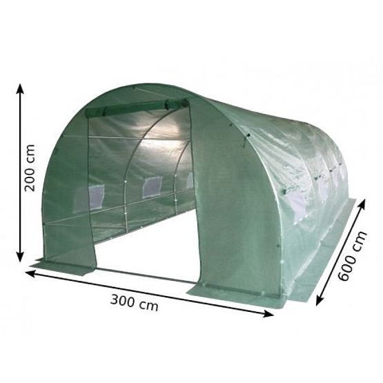 Fólia alagút - kerti üvegház - 3x6 m