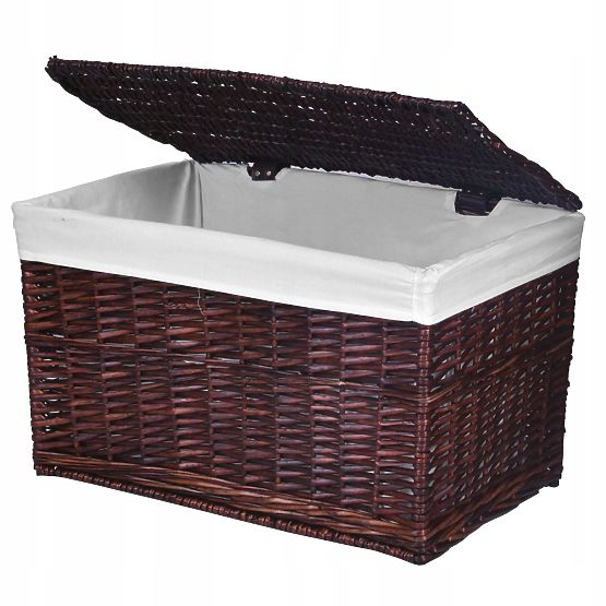 Fonott láda 65L 56x34x34 cm barna