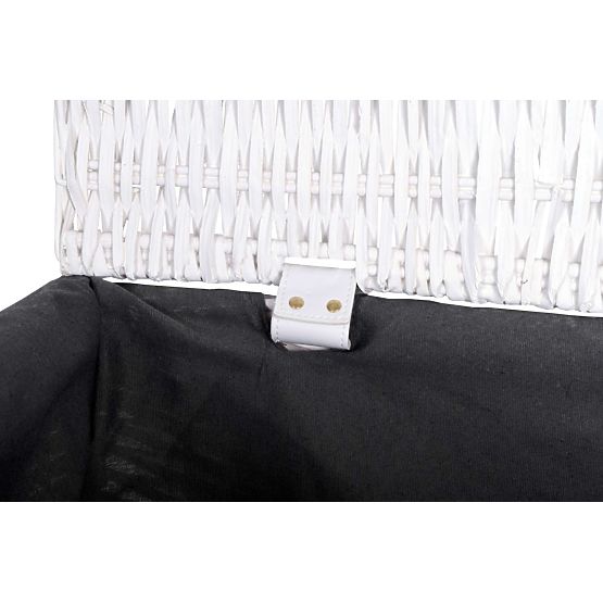 Fonott láda 76x46x46 cm - 160L - fehér-szürke