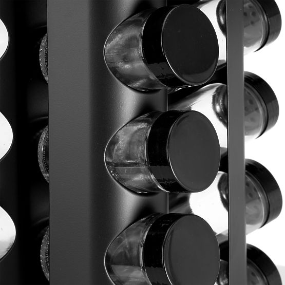 Forgó fűszertartó ROMERO 16 üveg + 72 matrica