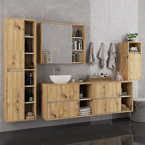 FÜGGŐ FÜRDŐSZOBAI SZEKRÉNY VAMI W35 1D 1W ARTISAN TÖLGY / KASMÍR