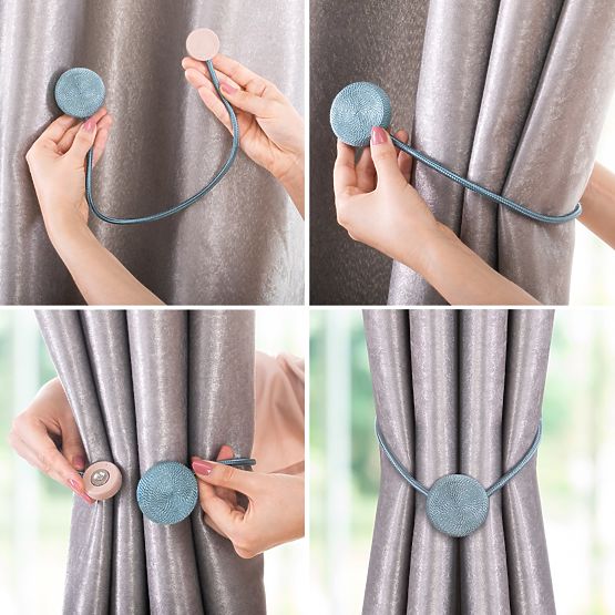 Függönyök - kiegészítők CALGARY világoskék ameliahome