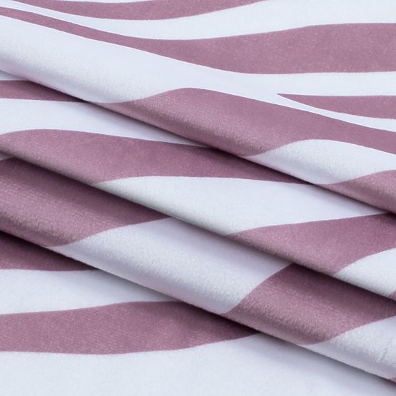 FUN rózsaszín függöny állatmintás trópusi stílusú ezüst fém karikákkal