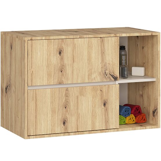 FÜRDŐSZOBAI MOSDÓ ALATTI SZEKRÉNY VAMI W90 2SZ 2P DUB ARTISAN / KAŠMÍR