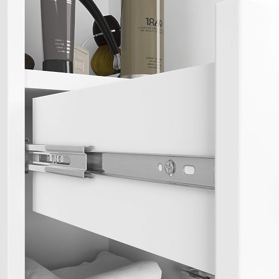 FÜRDŐSZOBAI POLC FIN OSZLOP 30 2D 1SZ 1W 140cm PK FEHÉR