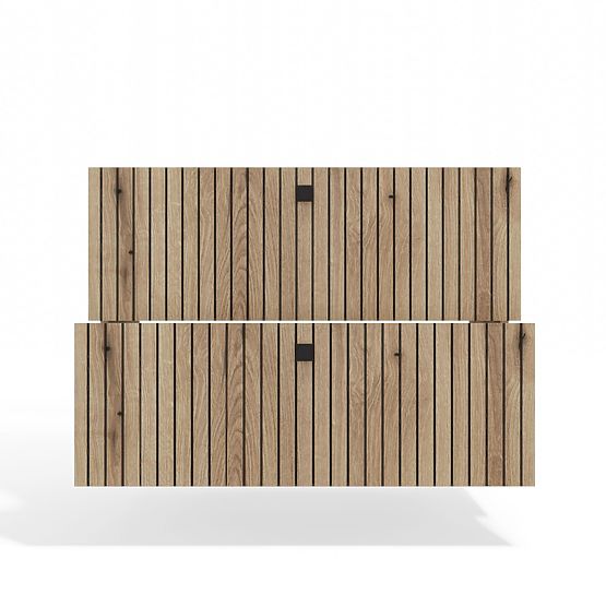 FÜRDŐSZOBASZEKRÉNY MOSDÓ ALÁ TIGO 80 2S TÖLGY EVOKE 2 FIÓK ROVÁSMINTÁS ELŐLAP FÜGGESZTETT