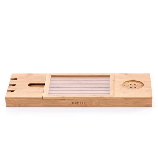 Fürdőszobai kiegészítők MELEDYN világos barna színben, boho stílusban, álló, beltéri használatra, ho