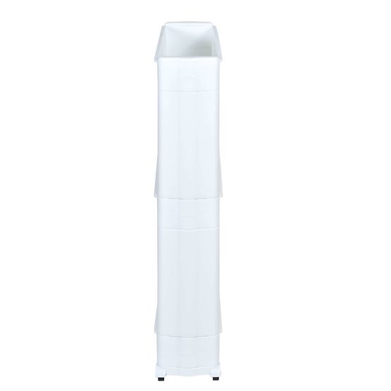 Fürdőszobai polcok kerekeken fehér 3 szintes Leira